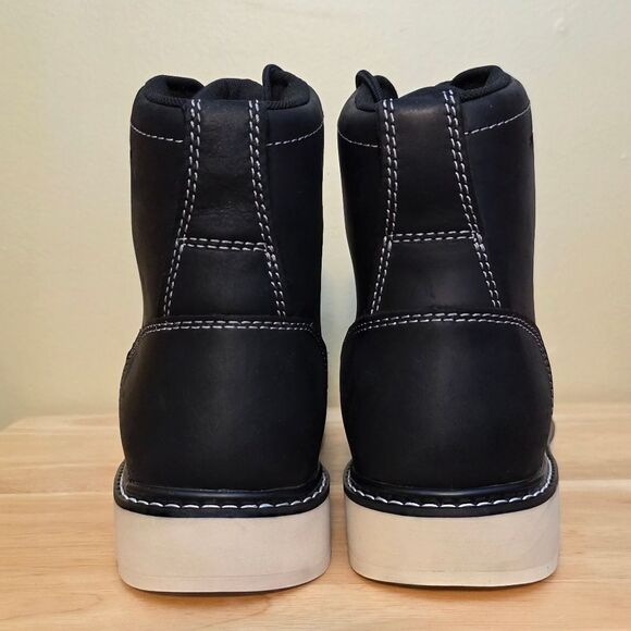 Brunt The Marin Waterproof Soft Moc Toe 6" Work Boots Black Men's Size 11.5 - Picture 5 of 8